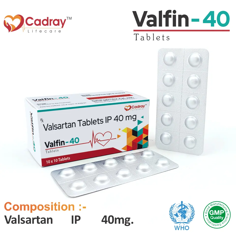 Valsartan 40 mg Tablet in PCD Pharma Franchise